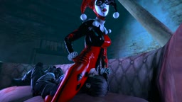 Harley and Nightwing Facesitting