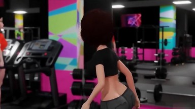 The Incredimilf 3 - Helen Parr Aunt Cass and Ming Lee have a milf gym orgy